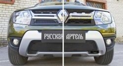 1 139 р. Защитная сетка решетки радиатора РА  Renault Duster  HS (2015-2021) рестайлинг  с доставкой в г. Набережные‑Челны. Увеличить фотографию 4