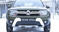 1 279 р. Зимняя заглушка решетки переднего бампера РА Renault Duster HS рестайлинг (2015-2021)  с доставкой в г. Набережные‑Челны. Увеличить фотографию 2