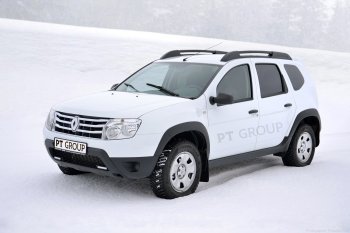 4 949 р. Пластиковые пороги Petroil Tuning ❞Чистые штаны❝ Renault Duster HS рестайлинг (2015-2021) (Тисненый пластик)  с доставкой в г. Набережные‑Челны. Увеличить фотографию 3