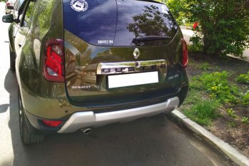 899 р. Защитная накладка заднего бампера Тюн-Авто  Renault Duster  HS (2010-2021) дорестайлинг, рестайлинг  с доставкой в г. Набережные‑Челны. Увеличить фотографию 2