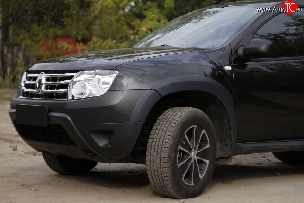 7 349 р. Накладки арок RA (комплект) Renault Duster HS дорестайлинг (2010-2015) (Поверхность шагрень)  с доставкой в г. Набережные‑Челны