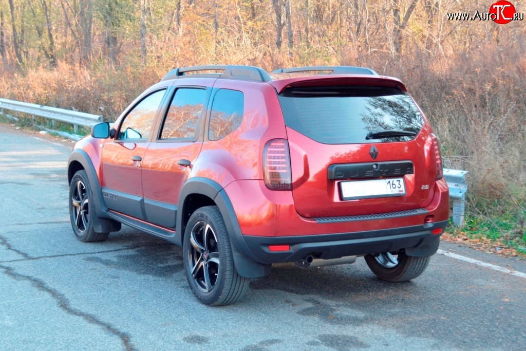 1 249 р. Накладка защитная на верх заднего бампера Kart RS DL Renault Duster HS дорестайлинг (2010-2015)  с доставкой в г. Набережные‑Челны