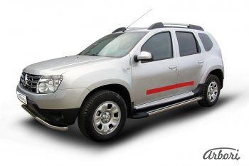 Порожки для ног Arbori Luxe Black Renault Duster HS дорестайлинг (2010-2015)