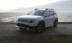 3 699 р. Решётка радиатора Sport Renault Duster HS рестайлинг (2015-2021) (Неокрашенная)  с доставкой в г. Набережные‑Челны. Увеличить фотографию 3