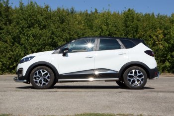 18 849 р. Защита заднего бампера Petroil Tuning Волна (d51) Renault Kaptur дорестайлинг (2016-2020) (Нержавеющая полированная сталь)  с доставкой в г. Набережные‑Челны. Увеличить фотографию 3