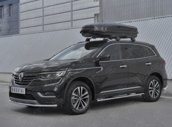 16 799 р. Защита переднего бампера (Ø42 мм, нержавейка) SLITKOFF  Renault Koleos  2 (2016-2024)  с доставкой в г. Набережные‑Челны. Увеличить фотографию 3