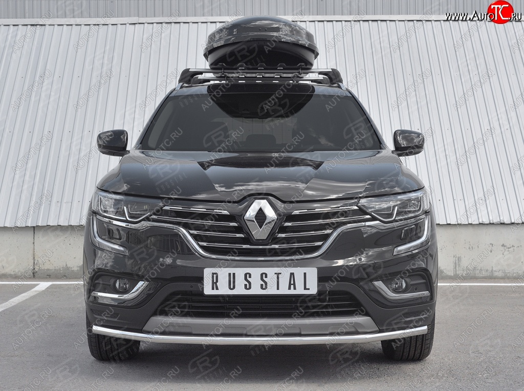 16 799 р. Защита переднего бампера (Ø42 мм, нержавейка) SLITKOFF  Renault Koleos  2 (2016-2024)  с доставкой в г. Набережные‑Челны