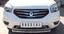 15 999 р. Одинарная защита переднего бампера диаметром 63 мм SLITKOFF Renault Koleos 1 Phase 2 (2011-2013)  с доставкой в г. Набережные‑Челны. Увеличить фотографию 2