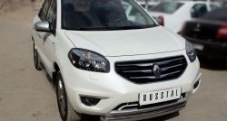 16 799 р. Одинарная защита переднего бампера диаметром 76 мм SLITKOFF Renault Koleos 1 Phase 2 (2011-2013)  с доставкой в г. Набережные‑Челны. Увеличить фотографию 2