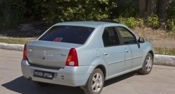 1 239 р. Защитная накладка на задний бампер RA Renault Logan 1 дорестайлинг (2004-2010)  с доставкой в г. Набережные‑Челны. Увеличить фотографию 2