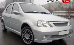 4 249 р. Пороги накладки Street Renault Logan 1 дорестайлинг (2004-2010) (Неокрашенные)  с доставкой в г. Набережные‑Челны. Увеличить фотографию 2