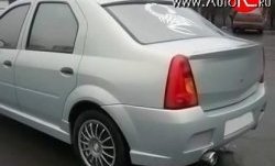 4 249 р. Пороги накладки Street Renault Logan 1 дорестайлинг (2004-2010) (Неокрашенные)  с доставкой в г. Набережные‑Челны. Увеличить фотографию 3