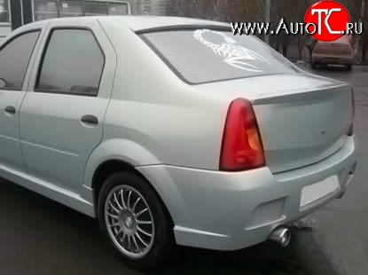 2 699 р. Лип спойлер Street Renault Logan 1 дорестайлинг (2004-2010) (Неокрашенный)  с доставкой в г. Набережные‑Челны