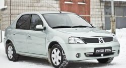 879 р. Зимняя заглушка решетки радиатора РА  Renault Logan  1 (2004-2010) дорестайлинг  с доставкой в г. Набережные‑Челны. Увеличить фотографию 4