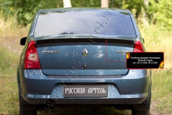 1 739 р. Лип спойлер RA Renault Logan 1 рестайлинг (2010-2016) (Неокрашенный)  с доставкой в г. Набережные‑Челны. Увеличить фотографию 3