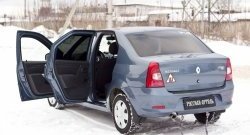 1 529 р. Накладки на порожки автомобиля RA Renault Logan 1 рестайлинг (2010-2016) (Комплект (4 шт.))  с доставкой в г. Набережные‑Челны. Увеличить фотографию 2