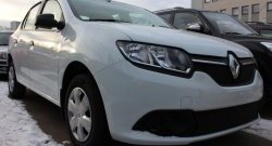 1 469 р. Сетка в решетку радиатора Russtal  Renault Logan  2 (2014-2018) дорестайлинг (черная)  с доставкой в г. Набережные‑Челны. Увеличить фотографию 2