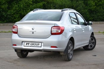 6 449 р. Рейлинги Petroil Tuning Комфорт Renault Logan 2 дорестайлинг (2014-2018) (Серебристый муар)  с доставкой в г. Набережные‑Челны. Увеличить фотографию 5