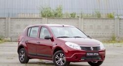 3 899 р. Молдинги дверей RA (Stepway, широкие, комплект)  Renault Sandero Stepway  (BS) (2010-2014) (Поверхность шагрень)  с доставкой в г. Набережные‑Челны. Увеличить фотографию 2