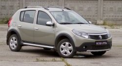 3 099 р. Молдинги дверей RA (узкие, комплект)  Renault Sandero  (BS) (2009-2014) (Поверхность шагрень)  с доставкой в г. Набережные‑Челны. Увеличить фотографию 2