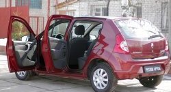 1 949 р. Накладки порожков салона RA Renault Sandero (BS) (2009-2014) (Комплект (передние+задние))  с доставкой в г. Набережные‑Челны. Увеличить фотографию 6