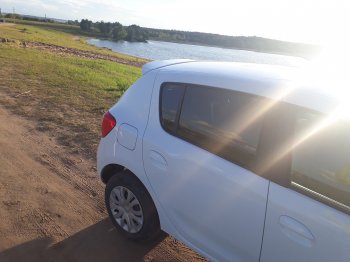 6 499 р. Спойлер INMAX Renault Sandero Stepway (B8) дорестайлинг (2014-2018) (неокрашенный)  с доставкой в г. Набережные‑Челны. Увеличить фотографию 7