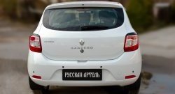 499 р. Реснички задних фонарей RA Renault Sandero (B8) дорестайлинг (2014-2018) (Неокрашенные)  с доставкой в г. Набережные‑Челны. Увеличить фотографию 2