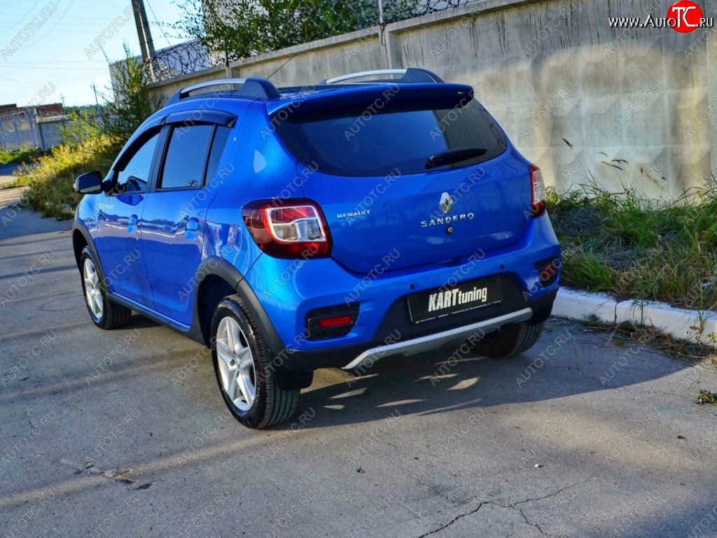 2 799 р. Спойлер на багажник KART Renault Sandero Stepway (B8) дорестайлинг (2014-2018) (Неокрашенный)  с доставкой в г. Набережные‑Челны