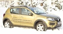 1 079 р. Зимняя заглушка решетки переднего бампера Stepway РА  Renault Sandero Stepway  (B8) (2014-2018) дорестайлинг  с доставкой в г. Набережные‑Челны. Увеличить фотографию 4