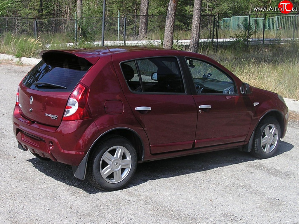 4 649 р. Спойлер Kart RS 2 Renault Sandero (BS) (2009-2014) (Неокрашенный)  с доставкой в г. Набережные‑Челны