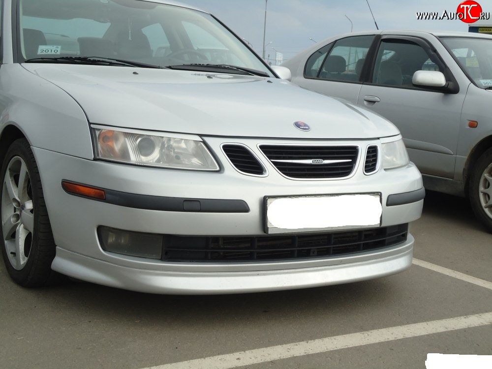 7 299 р. Накладка Sport на передний бампер SAAB 9-3 YS3F седан дорестайлинг (2003-2007)  с доставкой в г. Набережные‑Челны