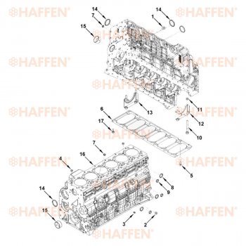 117 999 р. Блок цилиндров (6ISBe, 6ISDe V=6.7) HAFFEN Yutong ZK6737D (2007-2024)  с доставкой в г. Набережные‑Челны. Увеличить фотографию 11