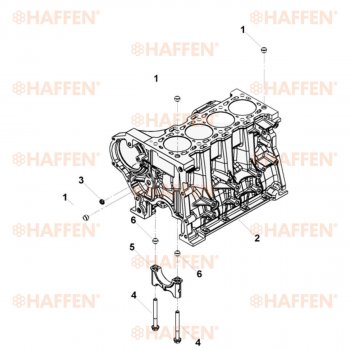 89 499 р. Блок цилиндров ISF 2.8 HAFFEN Foton Aumark (BJ10) (2010-2024)  с доставкой в г. Набережные‑Челны. Увеличить фотографию 11