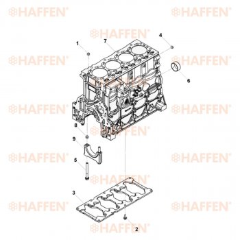 92 999 р. Блок цилиндров ISF 3.8 (Евро 4) HAFFEN МАЗ 4370 Зубренок (1999-2015)  с доставкой в г. Набережные‑Челны. Увеличить фотографию 6