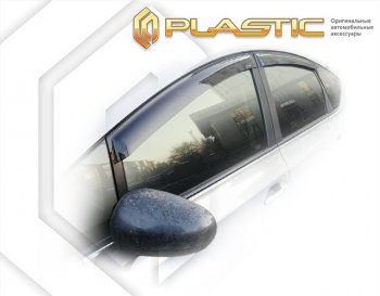 1 999 р. Дефлектора окон CA-Plastic  Toyota Prius ( Alfa лифтбек,  Alfa универсал) (2011-2025) рестайлинг, рестайл (Classic полупрозрачный, Без хром. молдинга)  с доставкой в г. Набережные‑Челны. Увеличить фотографию 1