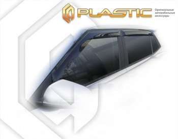 2 099 р. Ветровики дверей CA-Plastic  Hyundai Creta  SU (2020-2022) (Classic полупрозрачный)  с доставкой в г. Набережные‑Челны. Увеличить фотографию 2