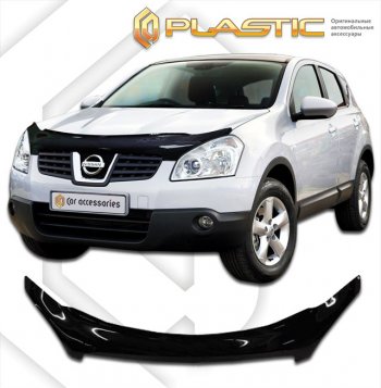 Дефлектор капота (exclusive) CA-Plastic Nissan (Нисан) Dualis (Дуалис) (2007-2014) J10 дорестайлинг, J10 1-ый рестайлинг, J10 2-ой рестайлинг