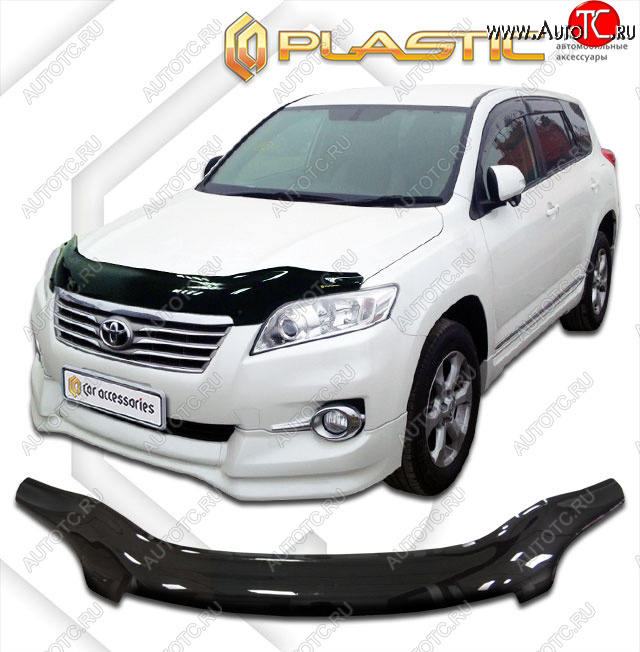 2 399 р. Дефлектор капота (exclusive) CA-Plastic  Toyota Vanguard (2007-2013) (Classic чёрный, Без надписи)  с доставкой в г. Набережные‑Челны