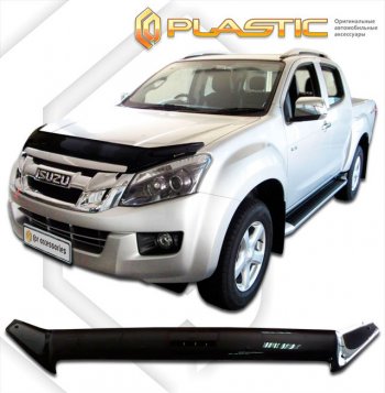 Дефлектор капота (exclusive) CA-Plastic Isuzu (Исузу) D-Max (Д) ( RT85 ExtendedCab,  RT85,TFR ExtendedCab) (2011-2021) RT85 ExtendedCab, RT85,TFR ExtendedCab дорестайлинг, рестайлинг