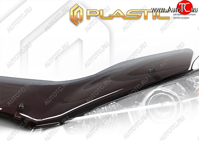 2 399 р. Дефлектор капота (exclusive) CA-Plastic Renault Megane купе 3 дв. дорестайлинг (2008-2012) (Classic полупрозрачный, Без надписи)  с доставкой в г. Набережные‑Челны