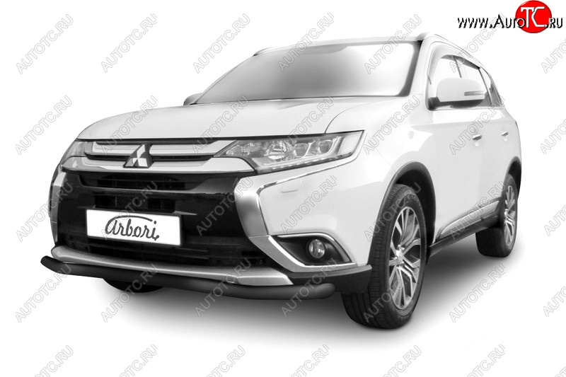 13 999 р. Защита переднего бампера (диаметр 57 мм) Arbori Mitsubishi Outlander GF 2-ой рестайлинг (2015-2018)  с доставкой в г. Набережные‑Челны