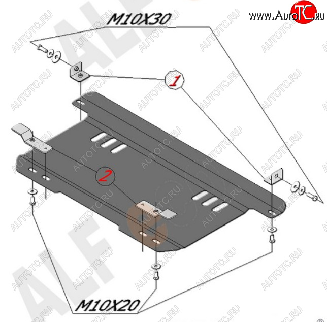 8 499 р. Защита картера двигателя и КПП Alfeco  Chevrolet Spark  M200,250 (2005-2010) (Алюминий 4 мм)  с доставкой в г. Набережные‑Челны