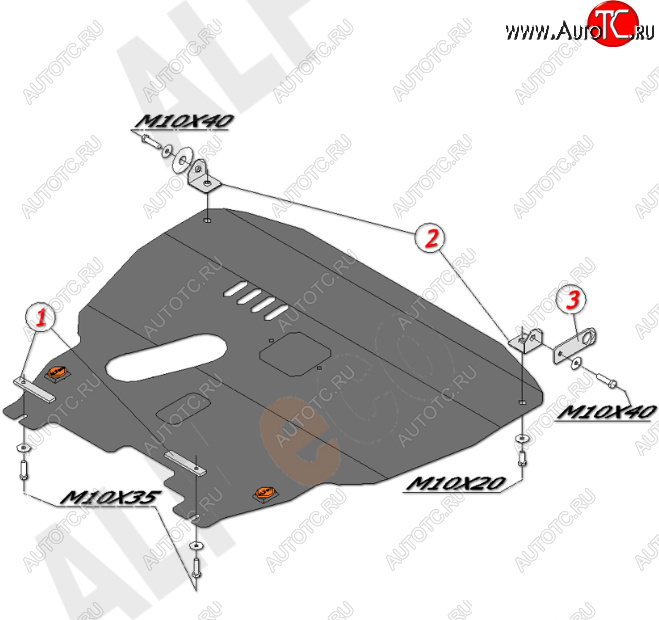 16 599 р. Защита картера двигателя и КПП Alfeco  Chevrolet Aveo  T200 (2002-2008) хэтчбек 5 дв, седан (Алюминий 4 мм)  с доставкой в г. Набережные‑Челны