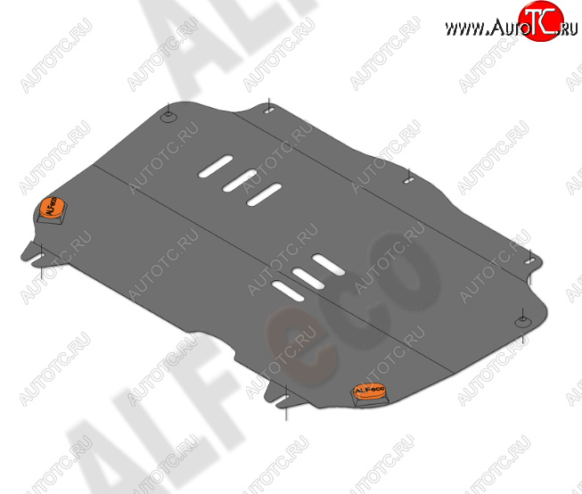 9 199 р. Защита картера двигателя и КПП Alfeco  Chevrolet Spark  M300 (2010-2015) дорестайлинг (Алюминий 4 мм)  с доставкой в г. Набережные‑Челны