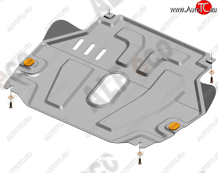 12 799 р. Защита картера двигателя и КПП Alfeco  Chevrolet Aveo  T300 (2011-2015) седан, хэтчбек (Алюминий 4 мм)  с доставкой в г. Набережные‑Челны