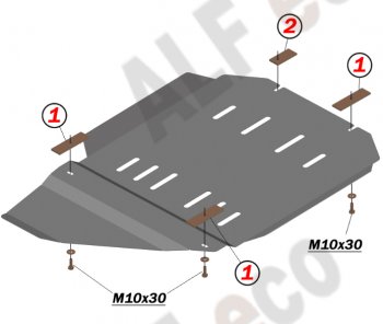 Защита КПП (V-6.2) Alfeco Chevrolet (Шевролет) Tahoe (Тахо)  GMT900 (2006-2013) GMT900 5 дв.