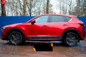 1 269 р. Передний левый молдинг на дверь Русская Артель Mazda CX-5 KF (2016-2024) (Поверхность глянец, Неокрашенный)  с доставкой в г. Набережные‑Челны. Увеличить фотографию 2