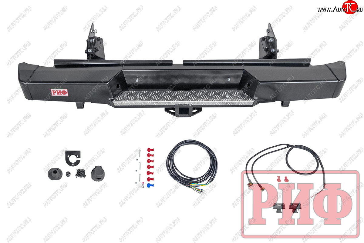 43 999 р. Бампер силовой задний РИФ Mitsubishi L200 5 KK,KL рестайлинг (2018-2022) (с квадратом под фаркоп)  с доставкой в г. Набережные‑Челны