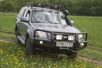 54 999 р. Бампер силовой передний РИФ Ford Ranger рестайлинг (2003-2007) (с доп. фарами и защитной дугой)  с доставкой в г. Набережные‑Челны. Увеличить фотографию 4