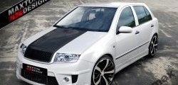 Передний бампер Maxton Skoda Fabia Mk1 седан рестайлинг (2004-2008)